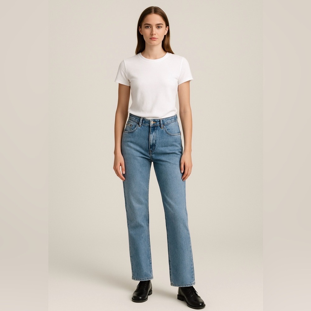 NWT Vintage 90’s LEI Women's Bootcut 100% Cotton Denim Jeans - Picture 1 of 10